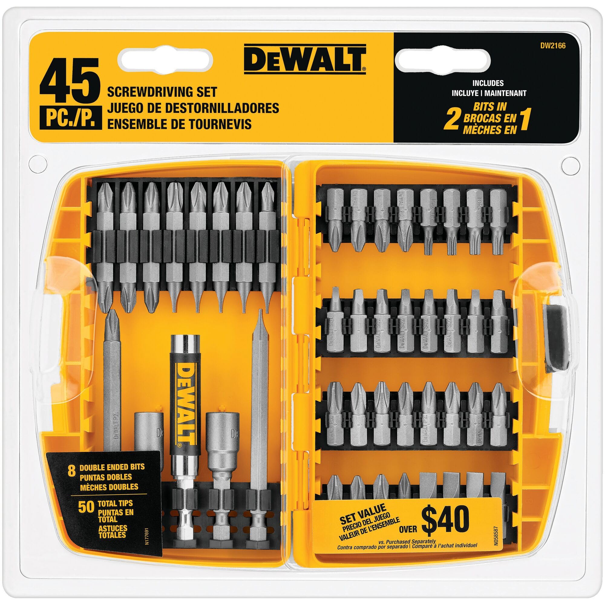 Premium Screwdriver Bit Set with Organizer Case