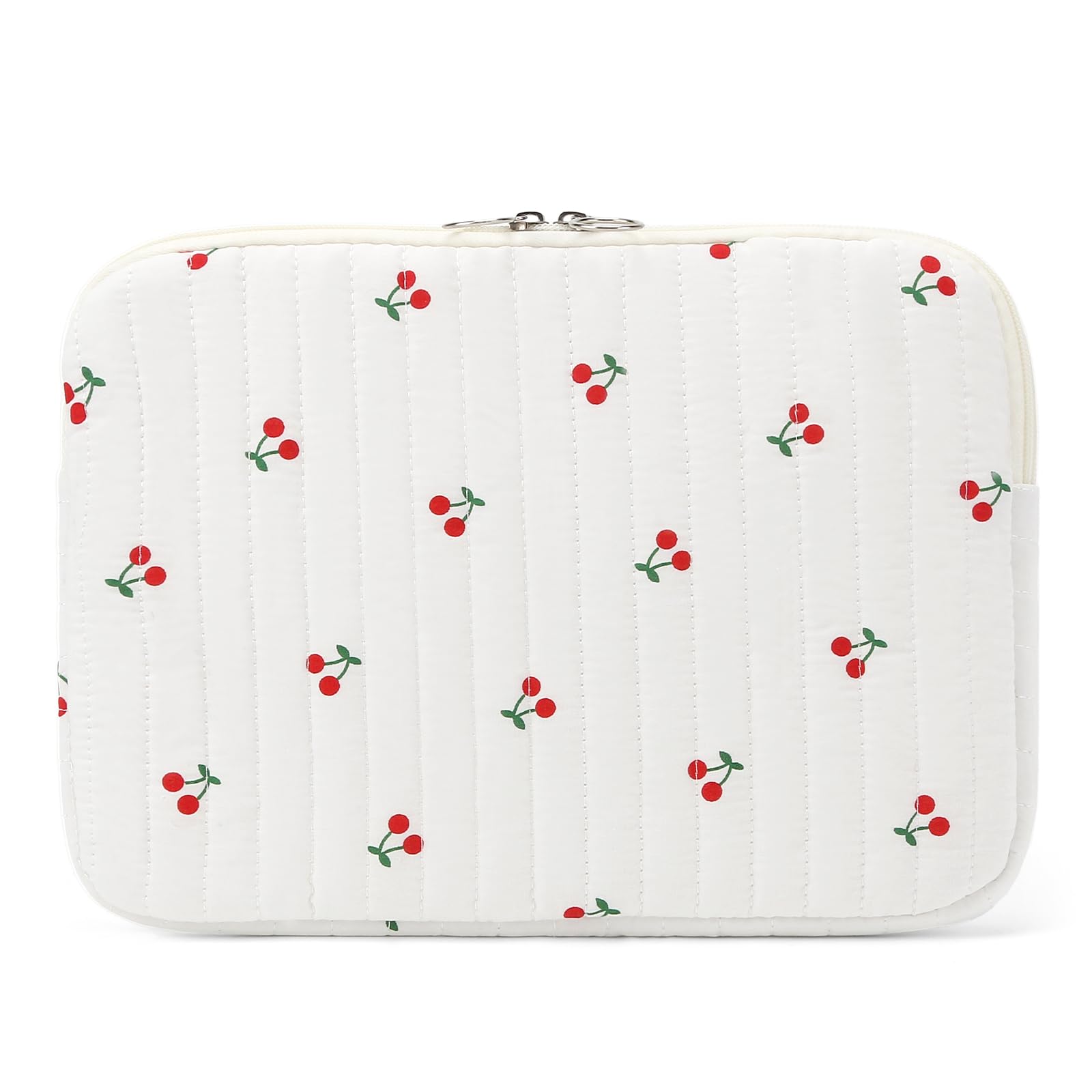 Puffy Quilted Floral Laptop Sleeve