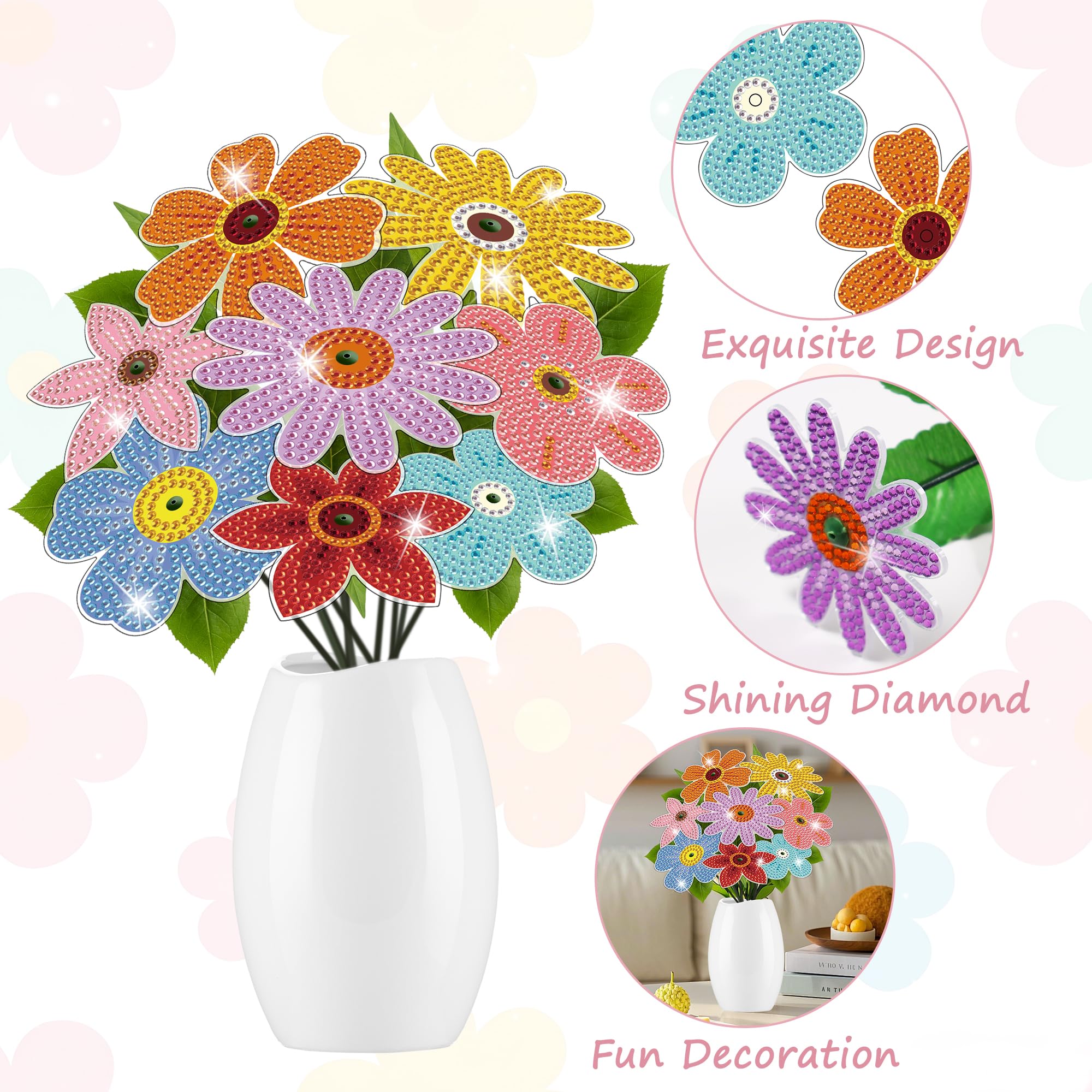 Floral Diamond Art Decor Kits