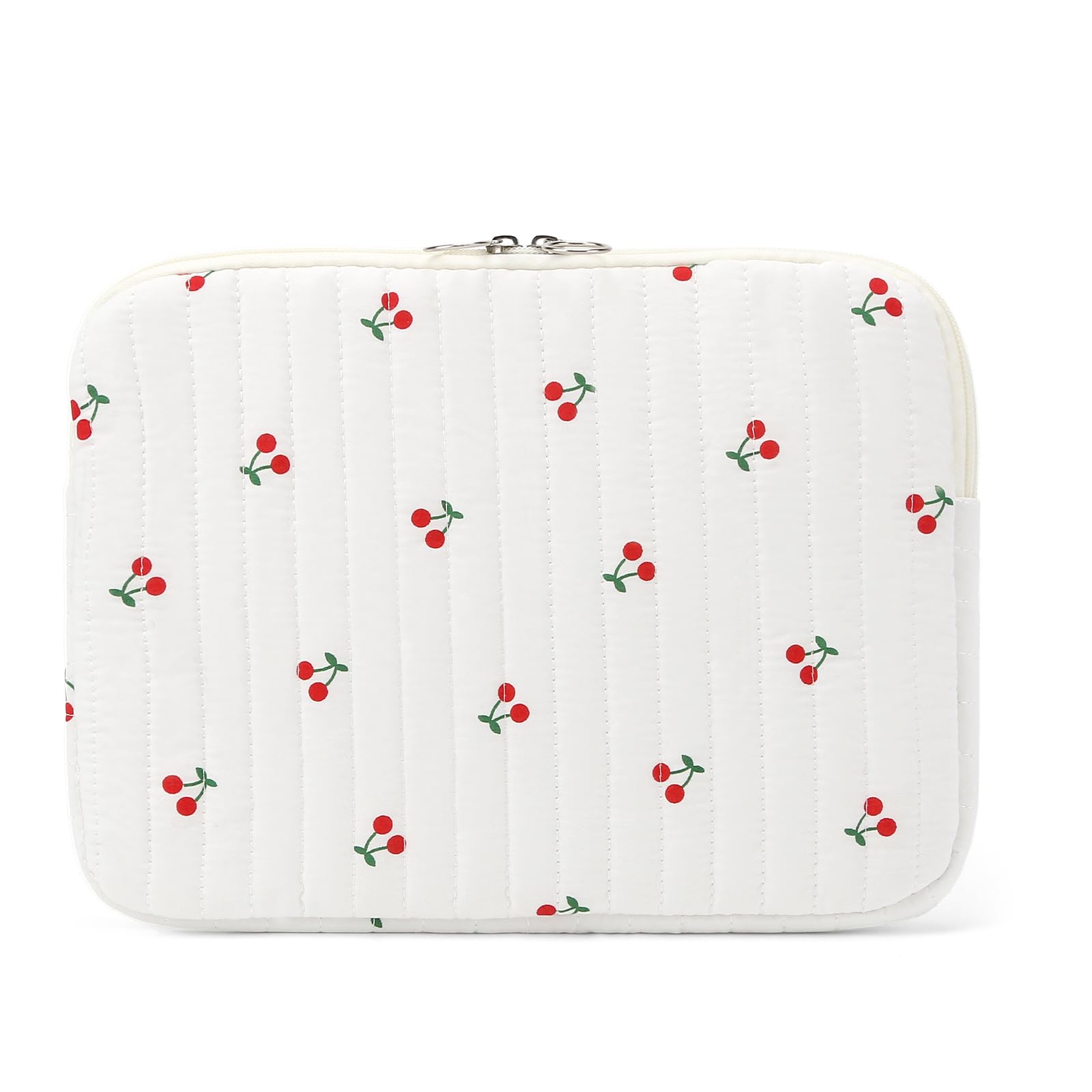 Puffy Quilted Floral Laptop Sleeve