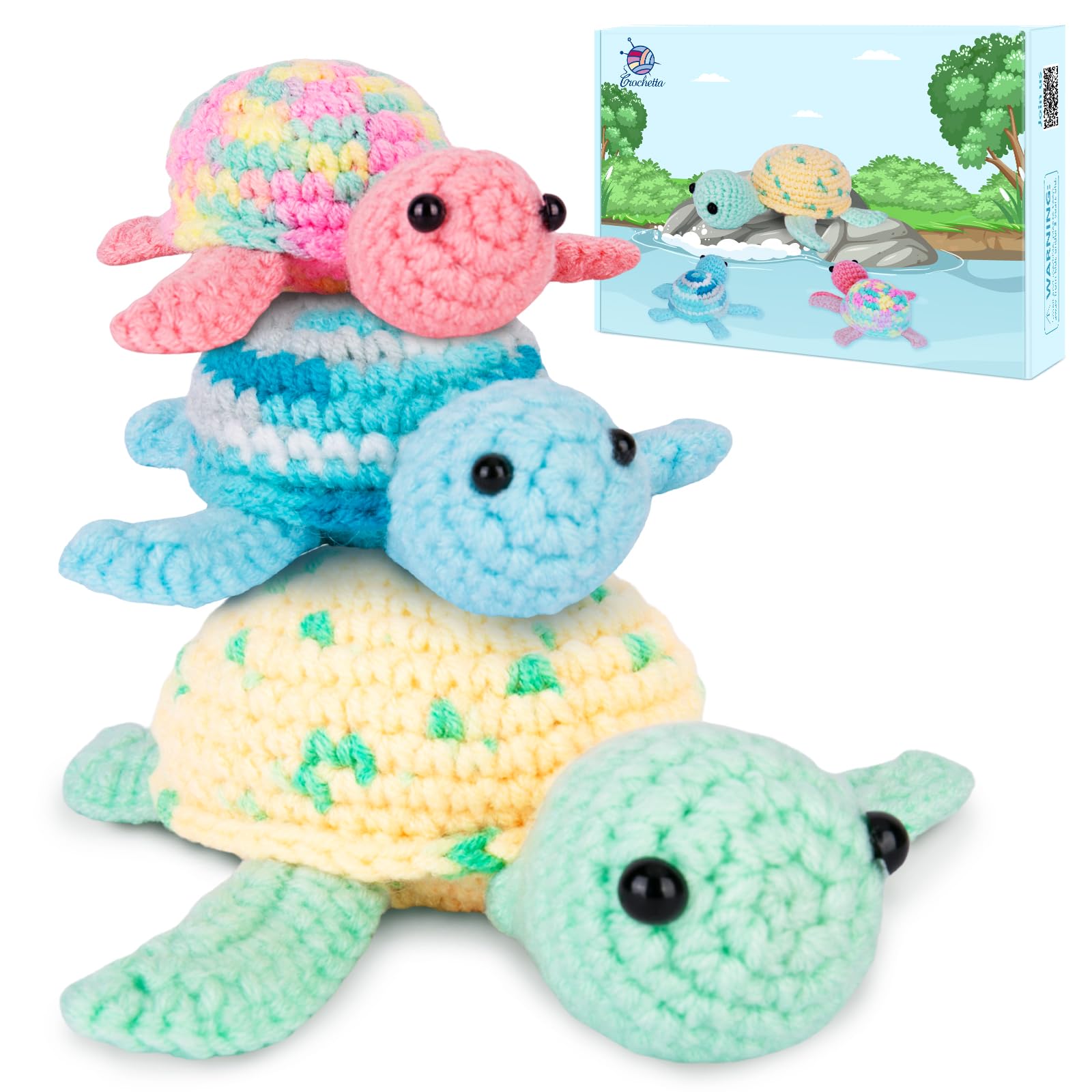 Turtle Crochet Kit for Beginners