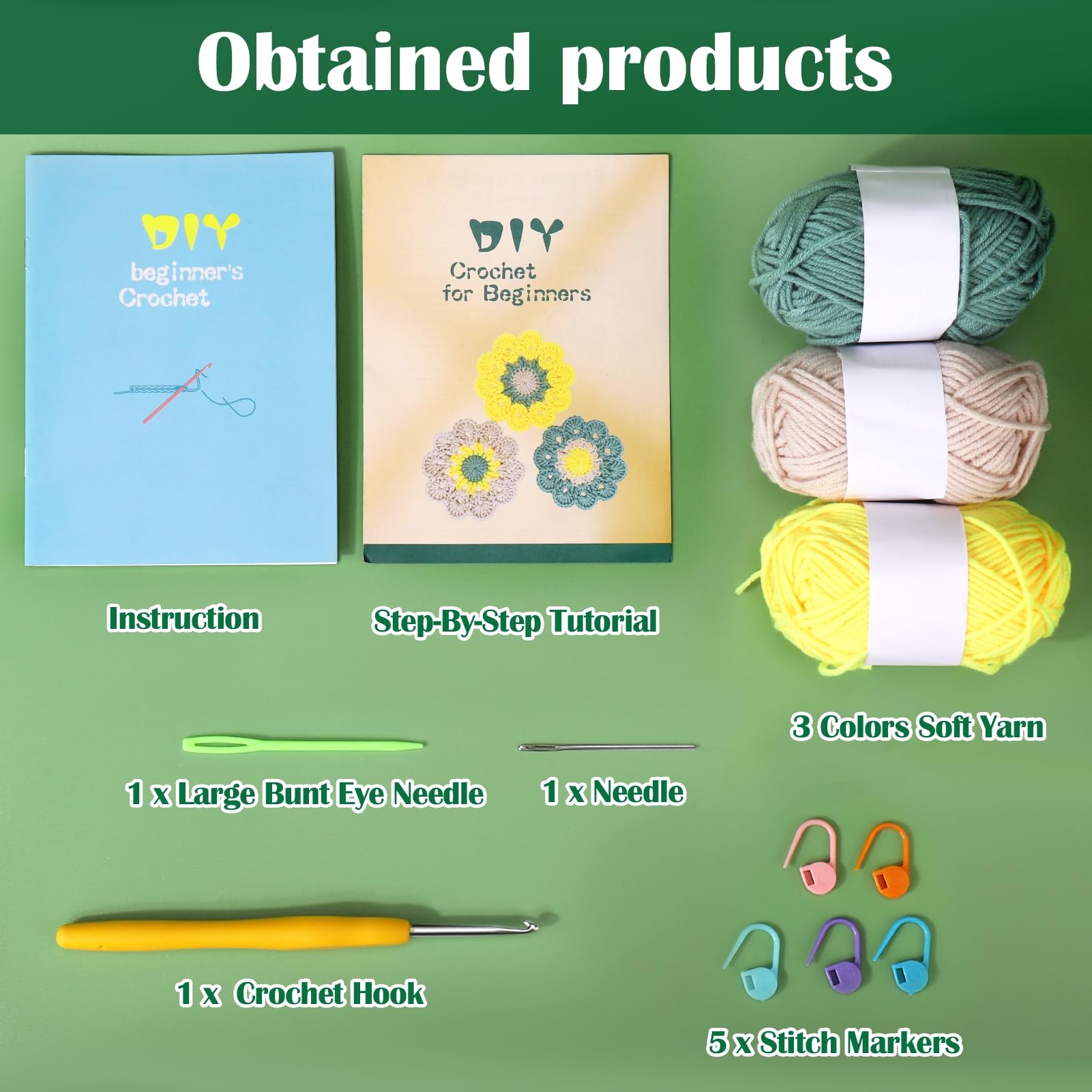 Beginner's Coaster Crochet Kit