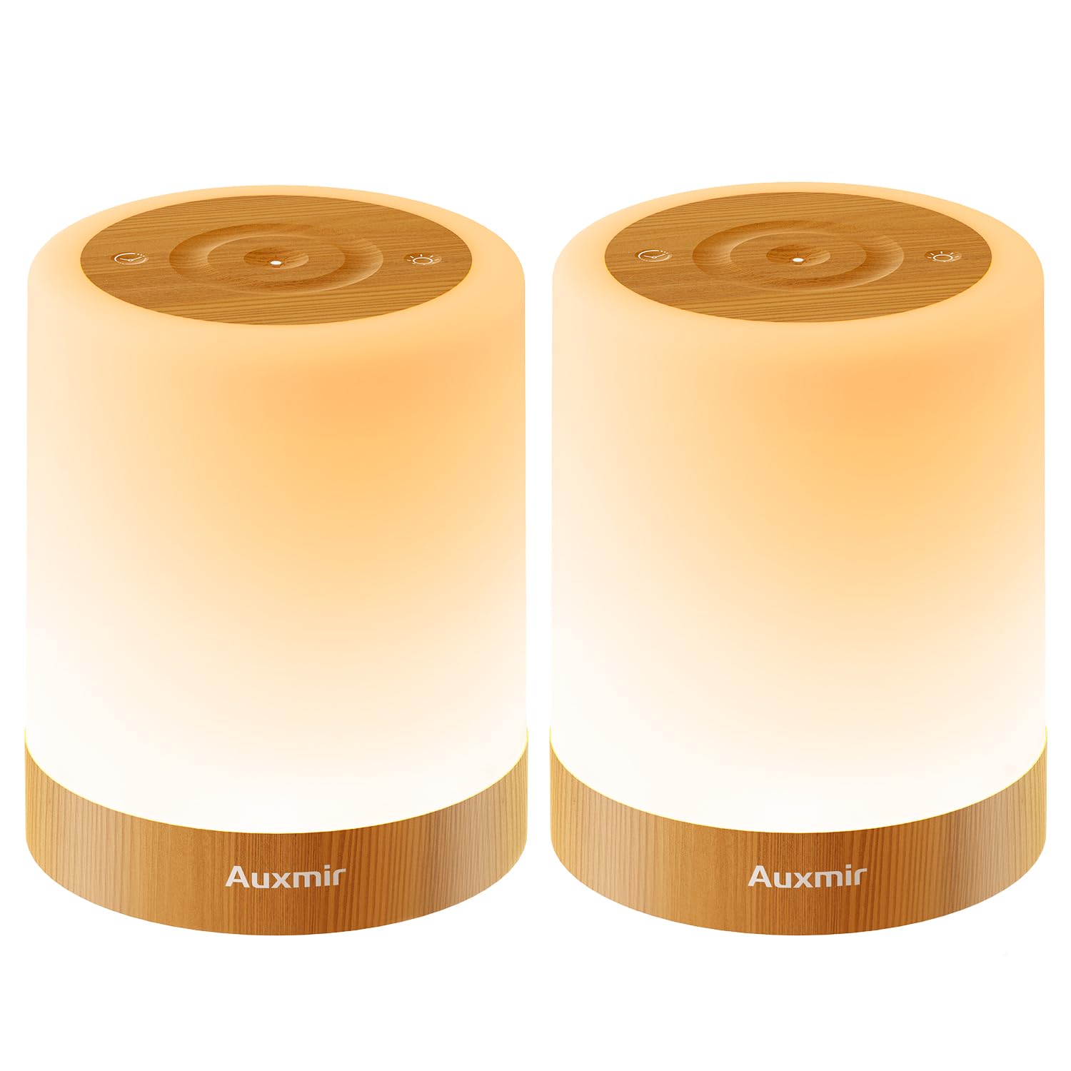 Silver Portable Nursery Lamp with Adaptive Lighting