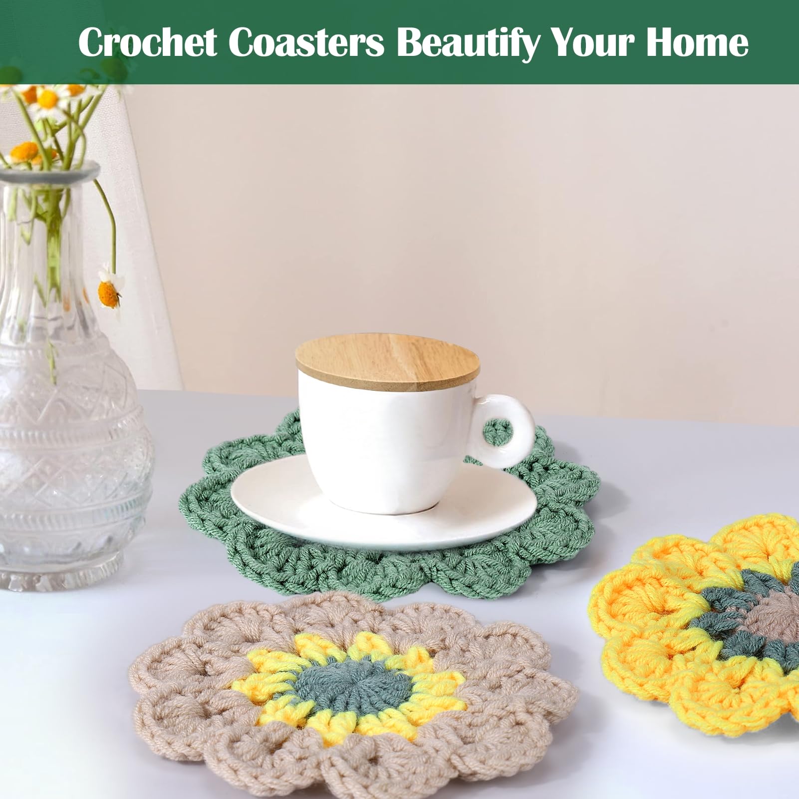 Beginner's Coaster Crochet Kit