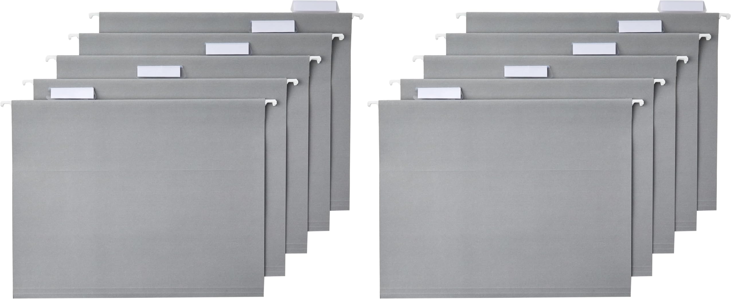 Letter Size Green Hanging File Folders with Adjustable Tabs
