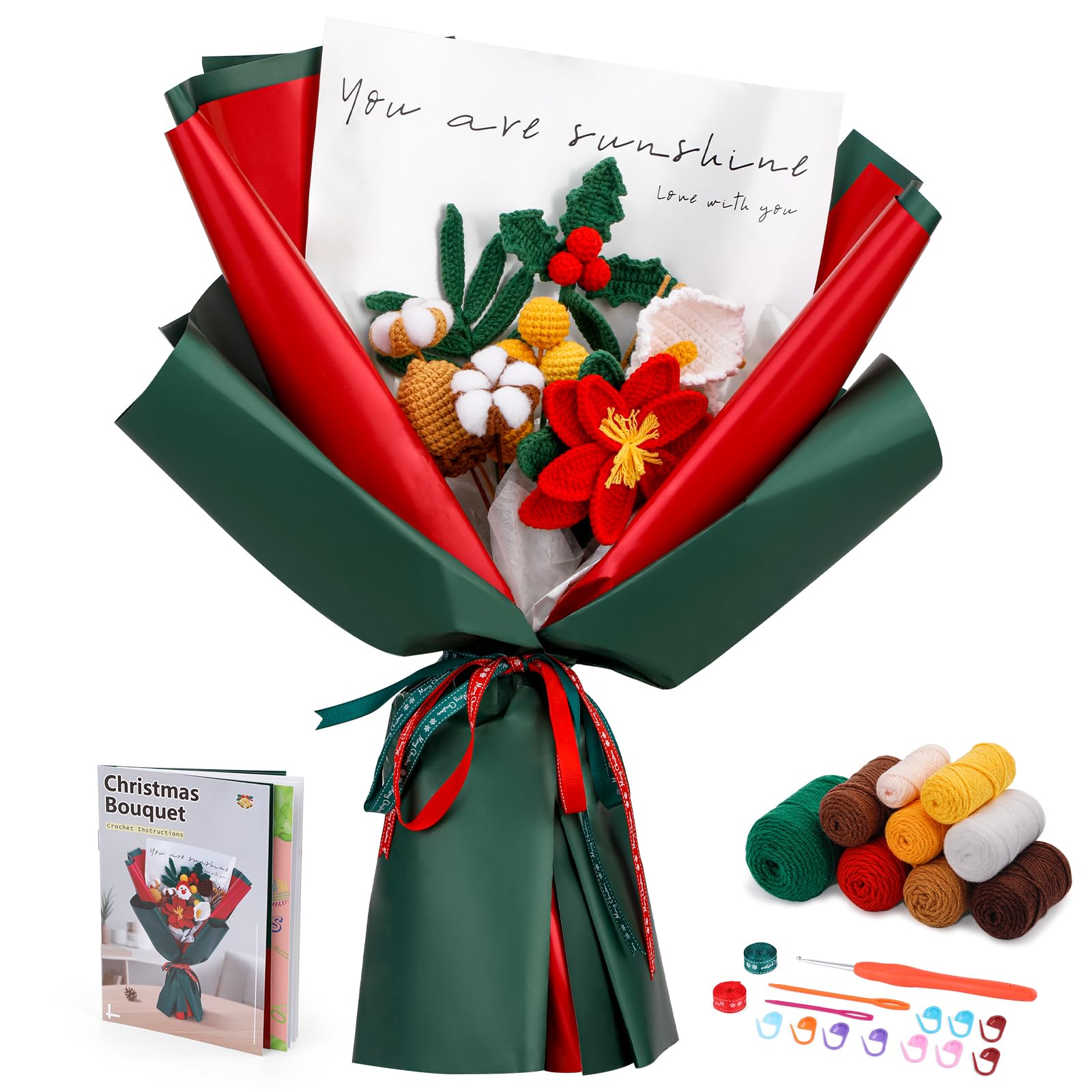 Deluxe Crochet Starter Kit with Ergonomic Hooks