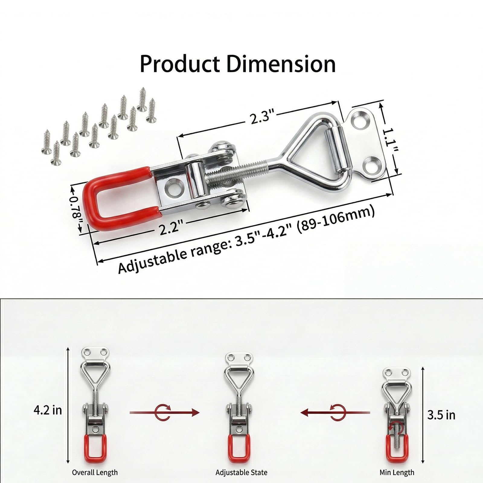 Adjustable Quick-Release Toggle Latches