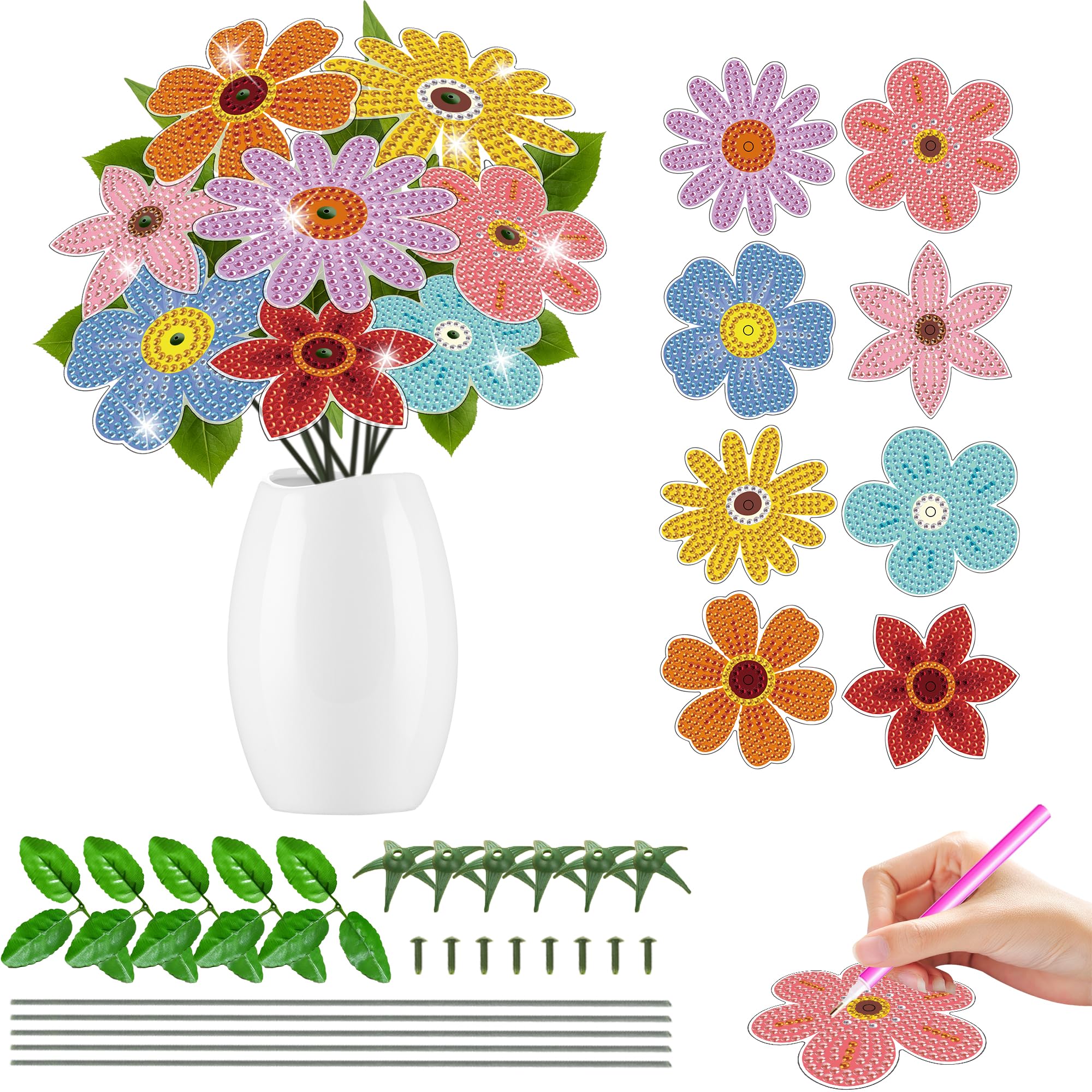 Floral Diamond Art Decor Kits