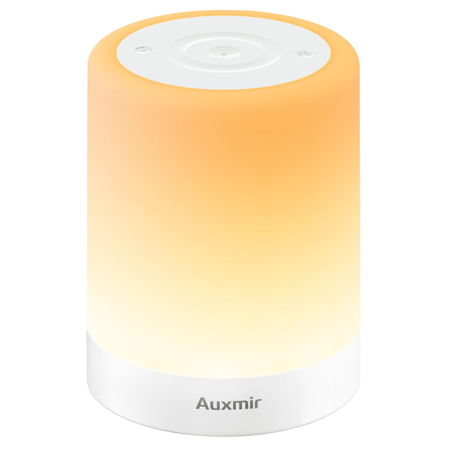 Silver Portable Nursery Lamp with Adaptive Lighting