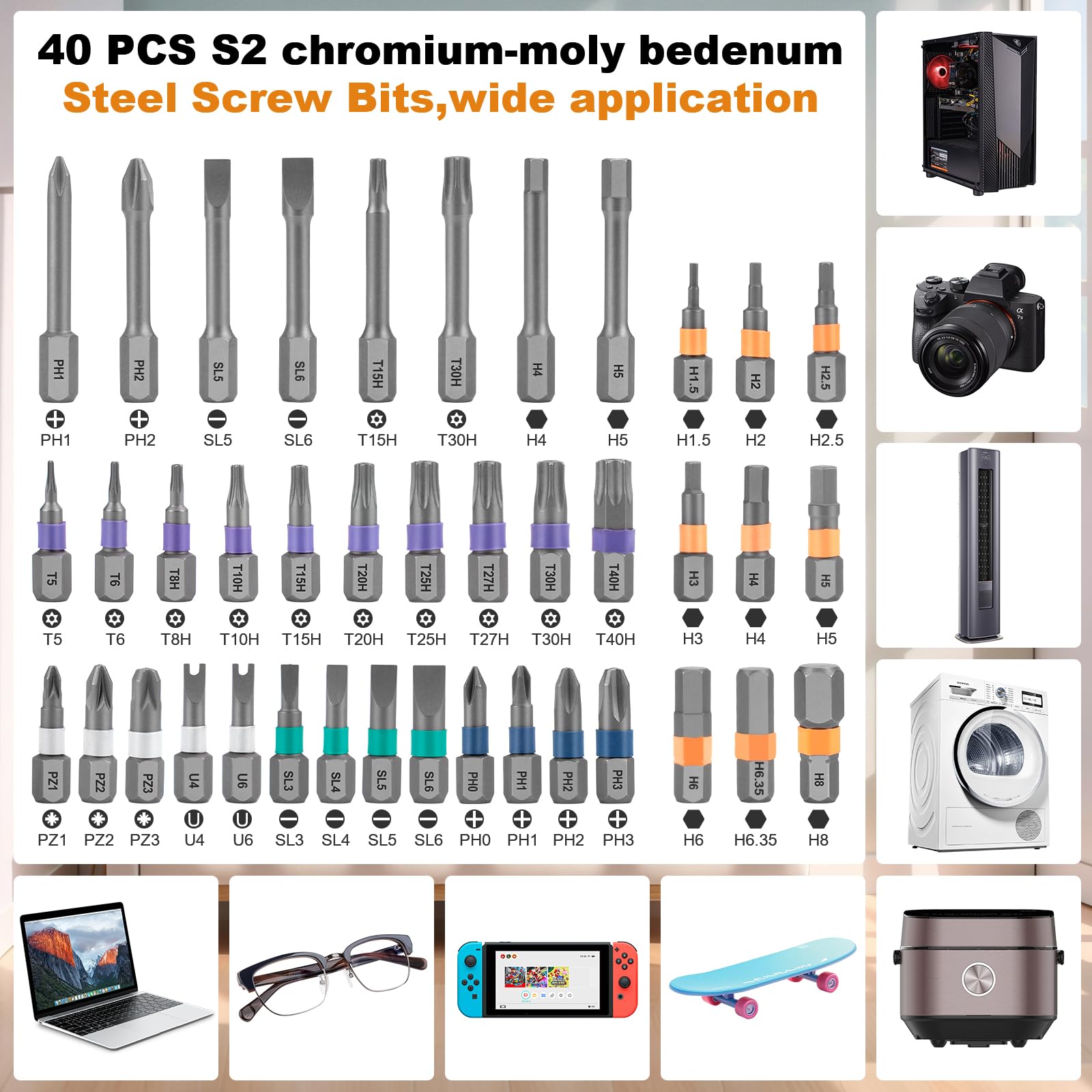Modular Precision Ratchet Bit Set