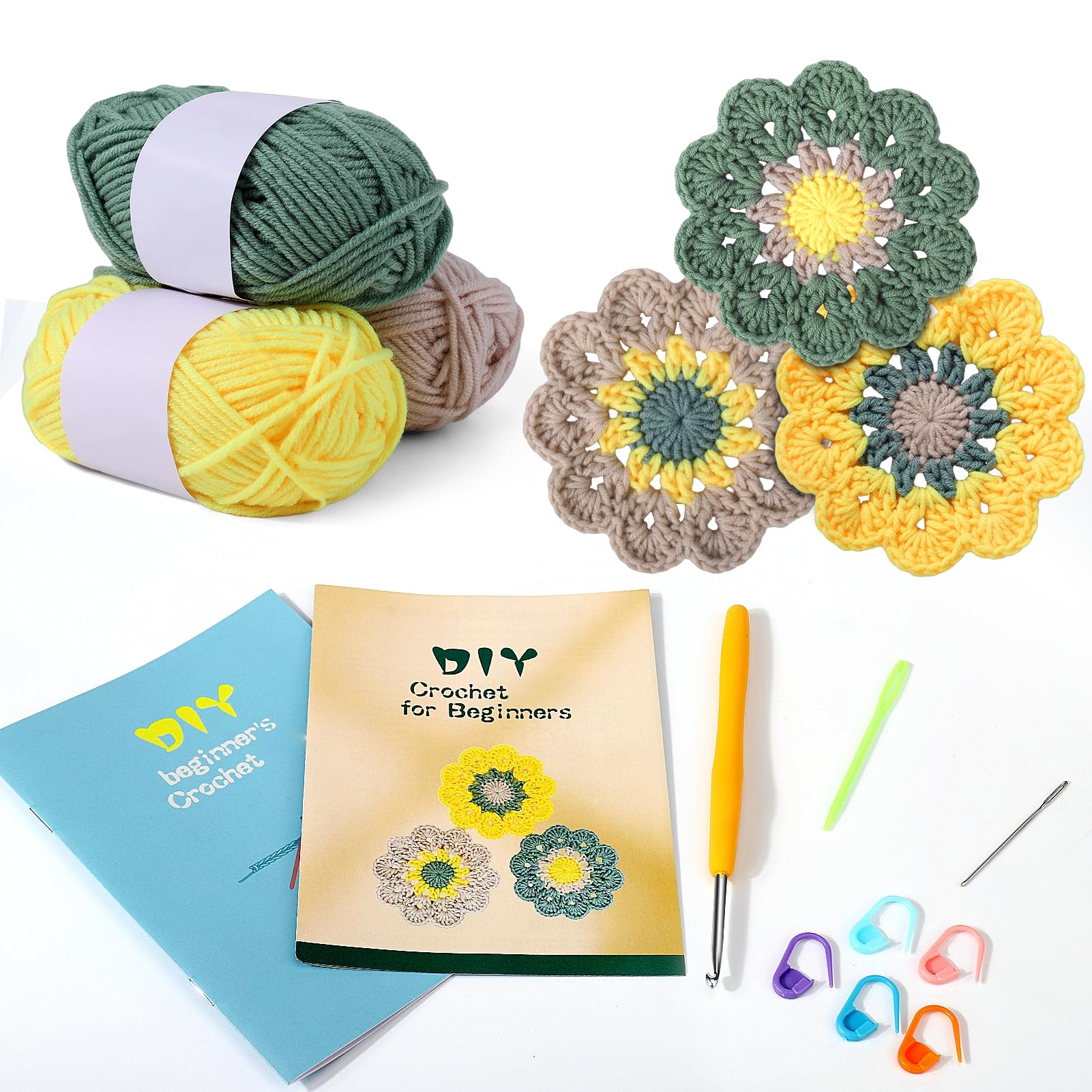 Beginner's Coaster Crochet Kit