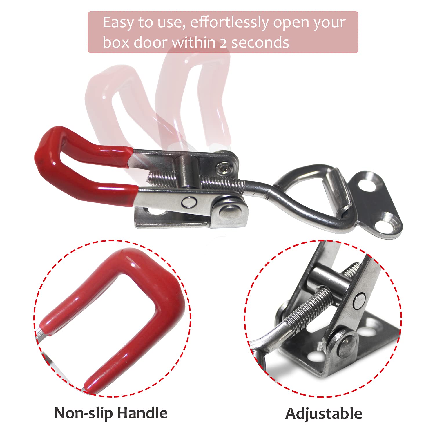 Stainless Steel Quick-Release Toggle Latches