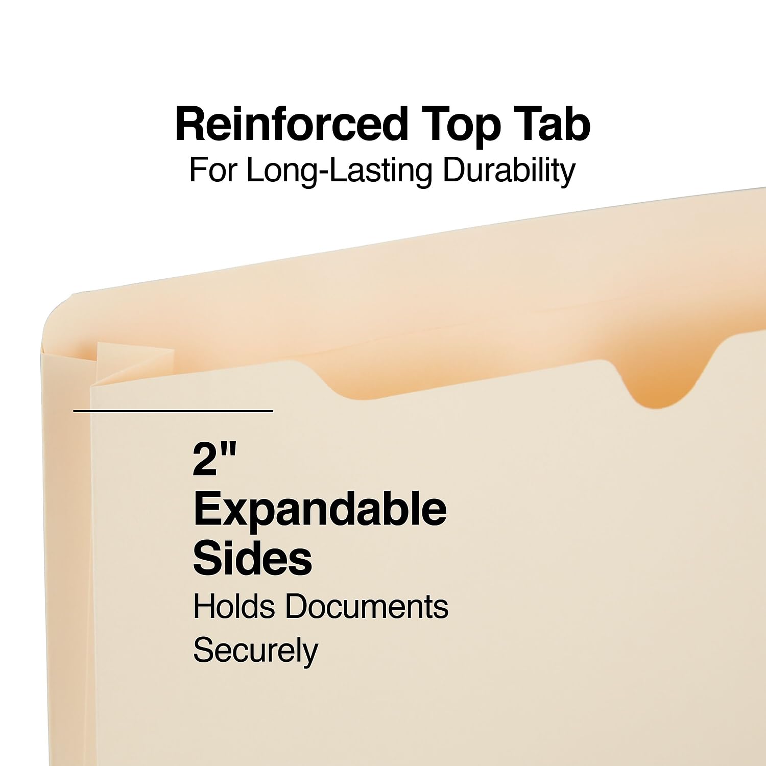 Durable Manila Expandable Jacket File Folders, Letter Size