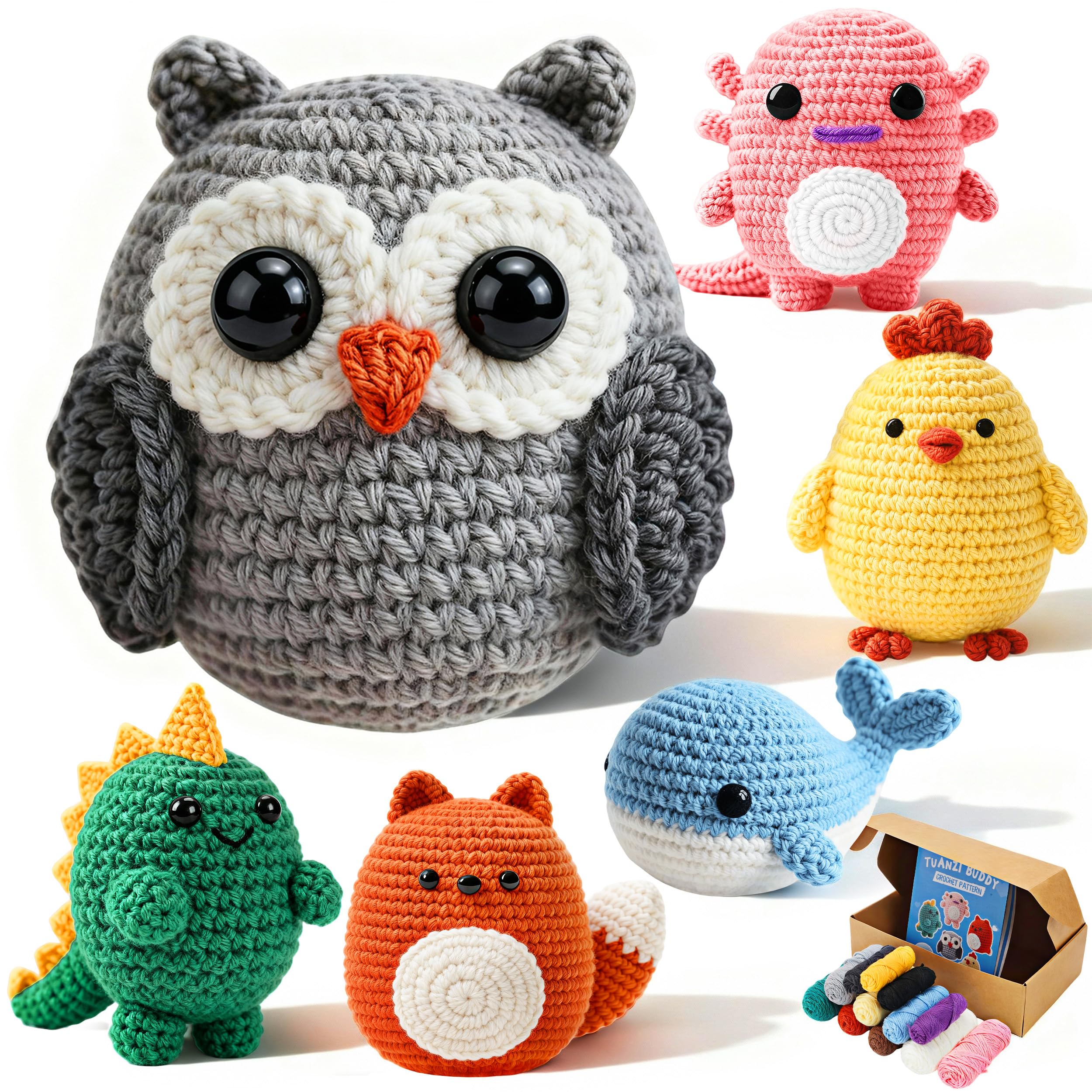 Premium Amigurumi Animal Crochet Kit