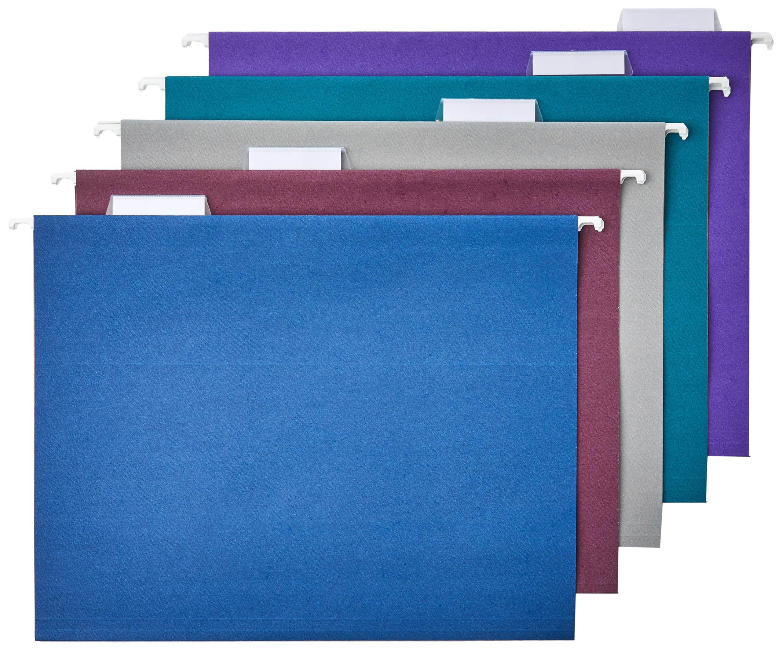 Letter Size Green Hanging File Folders with Adjustable Tabs