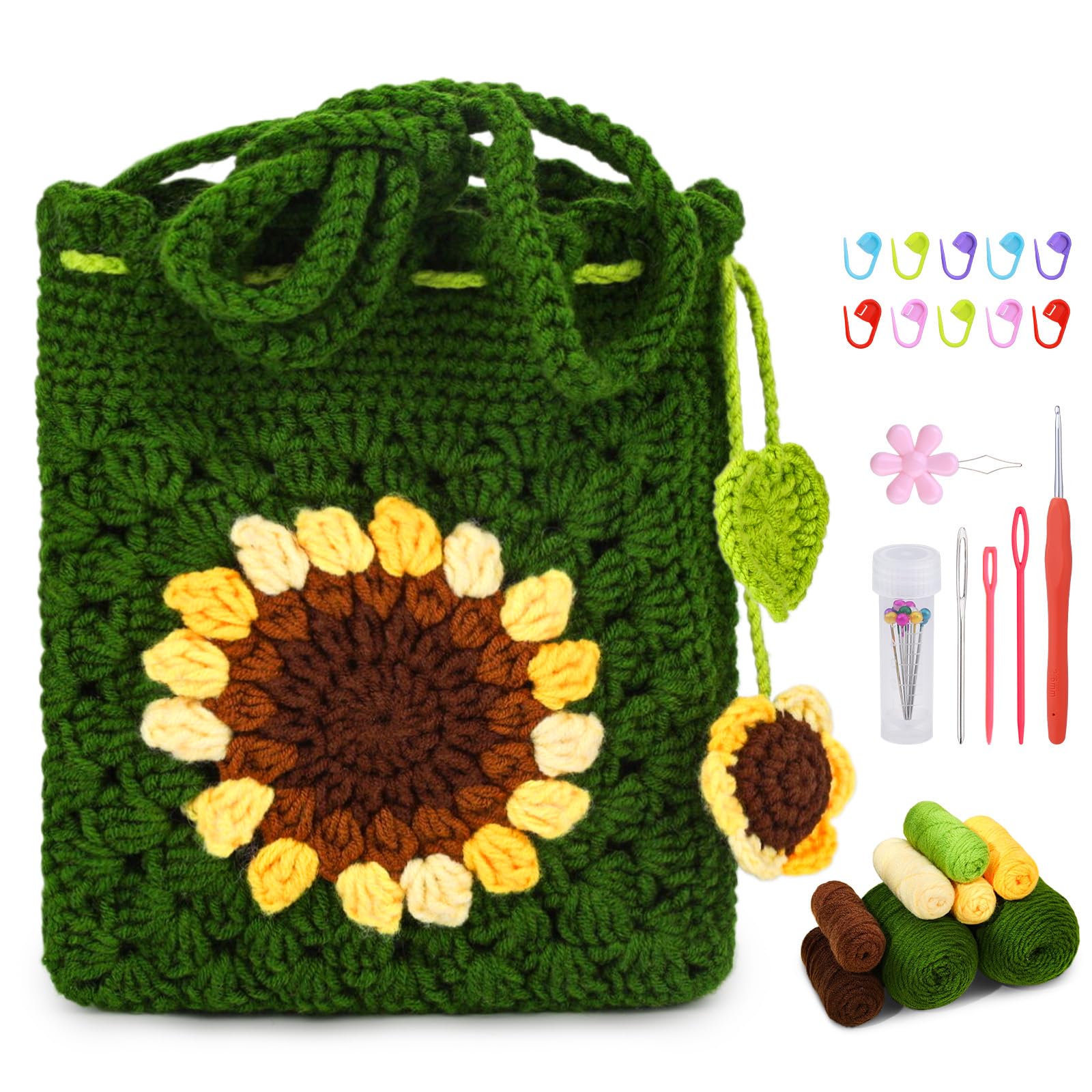 Deluxe Crochet Starter Kit with Ergonomic Hooks