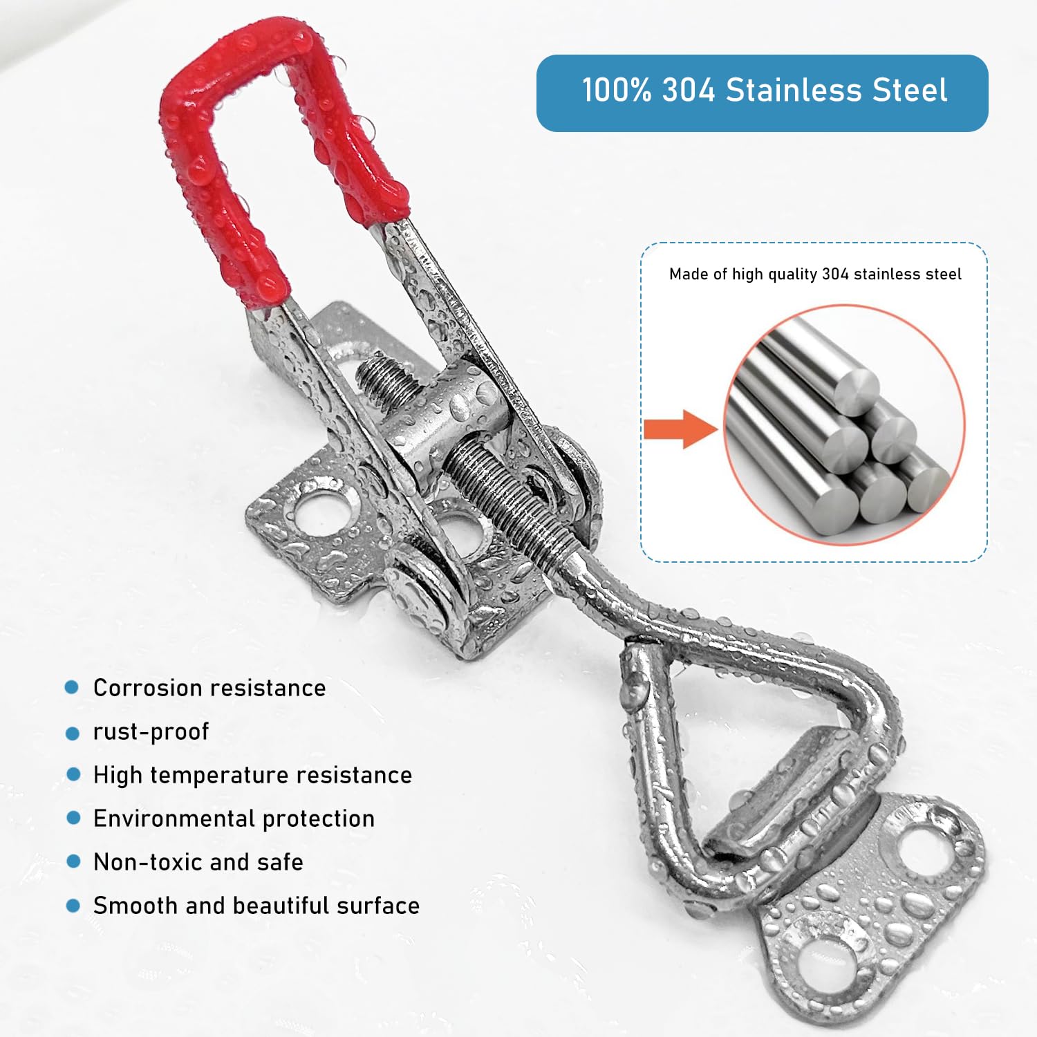 Stainless Steel Adjustable Lockable Toggle Clamp